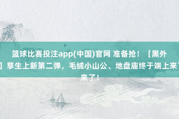 篮球比赛投注app(中国)官网 准备抢！【黑外传】孳生上新第二弹，毛绒小山公、地盘庙终于端上来了！